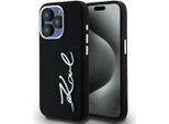 Etui Karl Lagerfeld Silicone Metal Script Logo Do Iphone 15 Pro Max Czarny