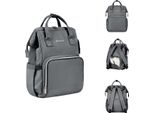Borsa Fasciatoio Kikkaboo Siena, Zaino, Fasciatoio, Manico Regolabile Grigio Grigio Scuro
