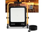 Tolletour Faro Da Cantiere A Led 200W Luce Da Lavoro Bianco Freddo Faro Da Cantiere Faro Da Cantiere Faro A Led Faro Da Cantiere