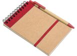 Midocean - Blocco Note E Penna "Sonora"", Materiale Riciclato, A6 MO128 (Taglia Unica) (Rosso/Beige)"