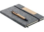 Midocean - Taccuino "Notemix"", Rpet (Polietilene Tereftalato Riciclato), A5 Set MO1353 (Taglia Unica) (Grigio Pietra)"
