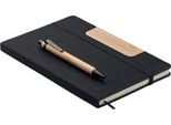 Midocean - Taccuino "Notemix"", Rpet (Polietilene Tereftalato Riciclato), A5 Set MO1353 (Taglia Unica) (Nero)"