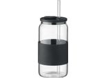 Midocean - Bicchiere "Borosip"", Vetro Borosilicato, 550Ml MO1336 (Taglia Unica) (Nero/Trasparente)"