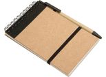 Midocean - Blocco Note E Penna "Sonora"", Materiale Riciclato, A6 MO128 (Taglia Unica) (Nero/Beige)"