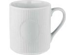 Midocean - Tazza Da Caffè, A Coste, In Ceramica, 340Ml MO351 (Taglia Unica) (Bianco)