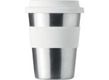 Midocean - Tazza Per Bere "Irmug"", Acciaio Inox, 350Ml MO309 (Taglia Unica) (Bianco)"