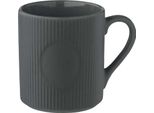 Midocean - Tazza Da Caffè, A Coste, In Ceramica, 340Ml MO351 (Taglia Unica) (Grigio Pietra)