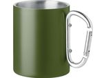 Midocean - Tazza Da Caffè "Trumba"", Metallo, 300Ml MO407 (Taglia Unica) (Verde Scuro)"