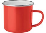 Midocean - Tazza Da Caffè "Plateado"", Smaltata, In Metallo, 350Ml MO474 (Taglia Unica) (Rosso)"