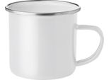Midocean - Tazza Da Caffè "Plateado"", Smaltata, Metallo, 350Ml MO474 (Taglia Unica) (Bianco)"