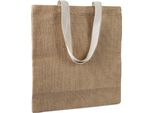 Midocean - Borsa Shopping "Juhu"", Tinta Unita, Iuta MO455 (38 Cm X 40 Cm) (Beige)"