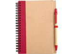 Midocean - Taccuino Con Penna "Sonora Plus"", Materiale Riciclato, B6 MO508 (Taglia Unica) (Rosso)"