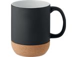 Midocean - Tazza Da Caffè "Matt"", Sughero, Ceramica, 300Ml MO447 (Taglia Unica) (Nero/Bianco)"