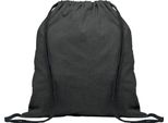Midocean - Borsa Da Ginnastica "Cabetri Colour"", Cotone Riciclato MO625 (Taglia Unica) (Nero)"
