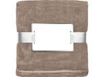 Midocean - Coperta "Davos"", Flanella MO506 (Taglia Unica) (Khaki)"