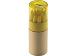 Midocean - Matita Colorata "Lambut"" Confezione Da 12 Pezzi MO663 (Taglia Unica) (Giallo Trasparente)"
