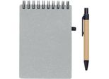 Midocean - Taccuino Con Penna "Notie"", Materiale Riciclato MO728 (Taglia Unica) (Grigio)"