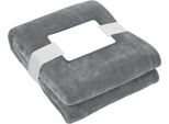 Midocean - Coperta "Logan"", Rpet (Polietilene Tereftalato Riciclato) MO810 (Taglia Unica) (Grigio Pietra)"