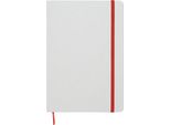 Midocean - Taccuino "Route White"", A5 MO872 (Taglia Unica) (Rosso/Bianco)"