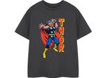 Thor - Maglietta Da Ragazzo A Maniche Corte NS8582 (128) (Carbone)