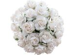 Wildrosen 30Mm 50Pcs Scrapbooking Fiori Di Carta Di Gelso, Bianco