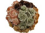 Nelken 25Mm 20Pz Scrapbooking Fiori Di Carta Di Gelso, Miscela Beige