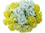 Wildrosen 30Mm 50Pcs Scrapbooking Fiori Di Carta Di Gelso, Miscela Bianco-Ecrù