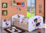 Bdw Cot Super Dogs, Culla Per Bambini, Pera Chiara (Motivo 5), 140 X 70 Cm