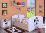 Bdw Cot Super Dogs, Culla Per Bambini, Pera Chiara (Motivo 2), 140 X 70 Cm