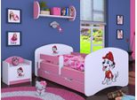 Bdw Cot Super Dogs, Lettino Per Bambini, Rosa (Motivo 4), 160 X 80 Cm