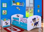 Bdw Culla Super Dogs, Culla Per Bambini, Blu (Motivo 5), 160 X 80 Cm