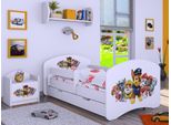 Bdw Culla Super Dogs, Culla Per Bambini, Bianco (Motivo 3), 140 X 70 Cm