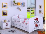 Bdw Culla Super Dogs, Culla Per Bambini, Bianco (Motivo 4), 140 X 70 Cm