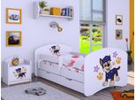 Bdw Culla Super Dogs, Culla Per Bambini, Bianco (Motivo 5), 140 X 70 Cm
