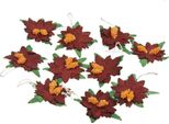 Stelle Di Natale Fiori Di Carta Di Mirtillo - Rosso 25 Mm /25 Pz.