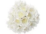 Lotus 35Mm 25Pcs Scrapbooking Fiori Di Carta Di Gelso, Bianco