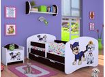 Bdw Culla Super Dogs, Culla Per Bambini, Wengé (Motivo 1), 140 X 70 Cm