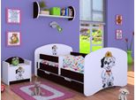 Bdw Culla Super Dogs, Culla Per Bambini, Wengé (Motivo 2), 140 X 70 Cm