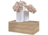 Comodino Bdw, Comodino Sospeso Con Cassetto, Realizzato Artigianalmente In Oro