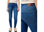 Wrangler, Jeanshosen, Slim Fit, High Rise Skinny, W27 L30, Blau, Jeans, Baggyjeans, Buggy