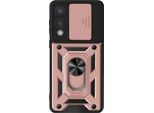 Mayaxess, Cover Samsung S25 Edge Protezione Fotocamera Ad Anello, Oro Rosa