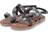 Lazamani Helena Sandali In Pelle Da Donna Nero Misura 37