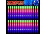 200 Pezzi Bastoncini Luminosi Led In Schiuma, Bastoncini Luminosi Led Con 3 Modalità, Luci Lampeggianti Per Matrimonio, Concerto, Campeggio, Compleanno, Halloween, Festa