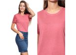 Mustang Damen, Maglietta Alina C Embro, S, Rosa, Sport, Tshirt, Camicia