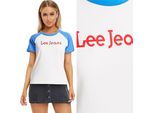 Lee Damen, Maglietta Raglan Tee, S, Blau, Sport, Tshirt, Camicia
