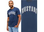 Mustang Herren, Maglietta Austin, M, Blau, Sport, Tshirt, Camicia