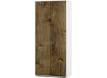 Simplyfurn Armadietto Per Ufficio Amira T00 | Armadio Per Documenti E Multiuso | Weiß & Rovere Ribbeck | 180X80X40 Cm | Push-To-Open Per Ufficio