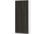Simplyfurn Armadietto Per Ufficio Amira T00 | Armadio Per Documenti E Multiuso | Weiß & Avola Antracite | 180X80X40 Cm | Push-To-Open Per Ufficio