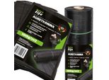Agrotextil, Vello Per Erbacce Nero 1,6X10M - 100G/M² Resistente Ai Raggi Uv - Tappetino Di Protezione Dalle Erbacce - Vello Di Per Giardini E Paesaggi