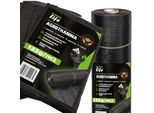 Agrotextil, Vello Per Erbacce Nero 1,1X10M - 135G/M² Resistente Ai Raggi Uv - Tappetino Di Protezione Dalle Erbacce - Vello Di Per Giardini E Paesaggi